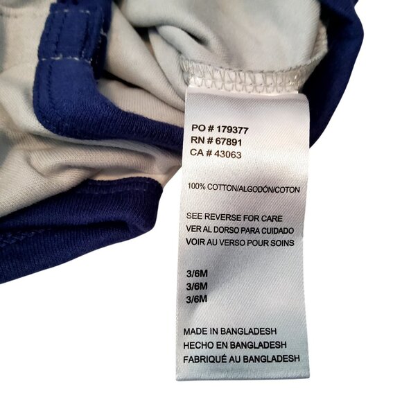 Tampa Bay Lightning Baby Onesie 3-Piece Set 3/6M Cotton• Team logo design - Picture 3 of 12